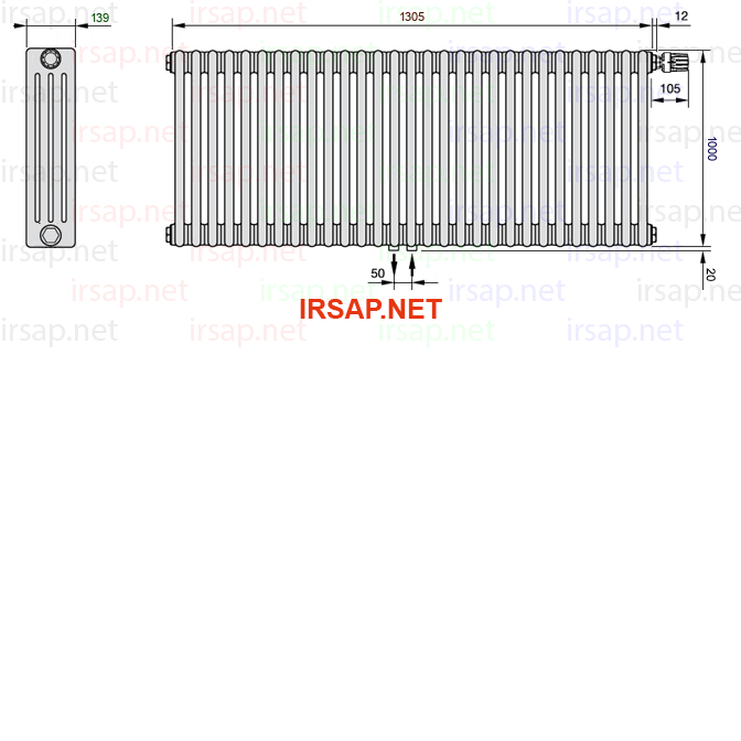 Радиатор IRSAP Tesi 41000/29 T52 CL 01